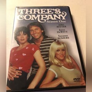 Three’s Company Season 1 DVD John Ritter Suzanne Somers with Insert